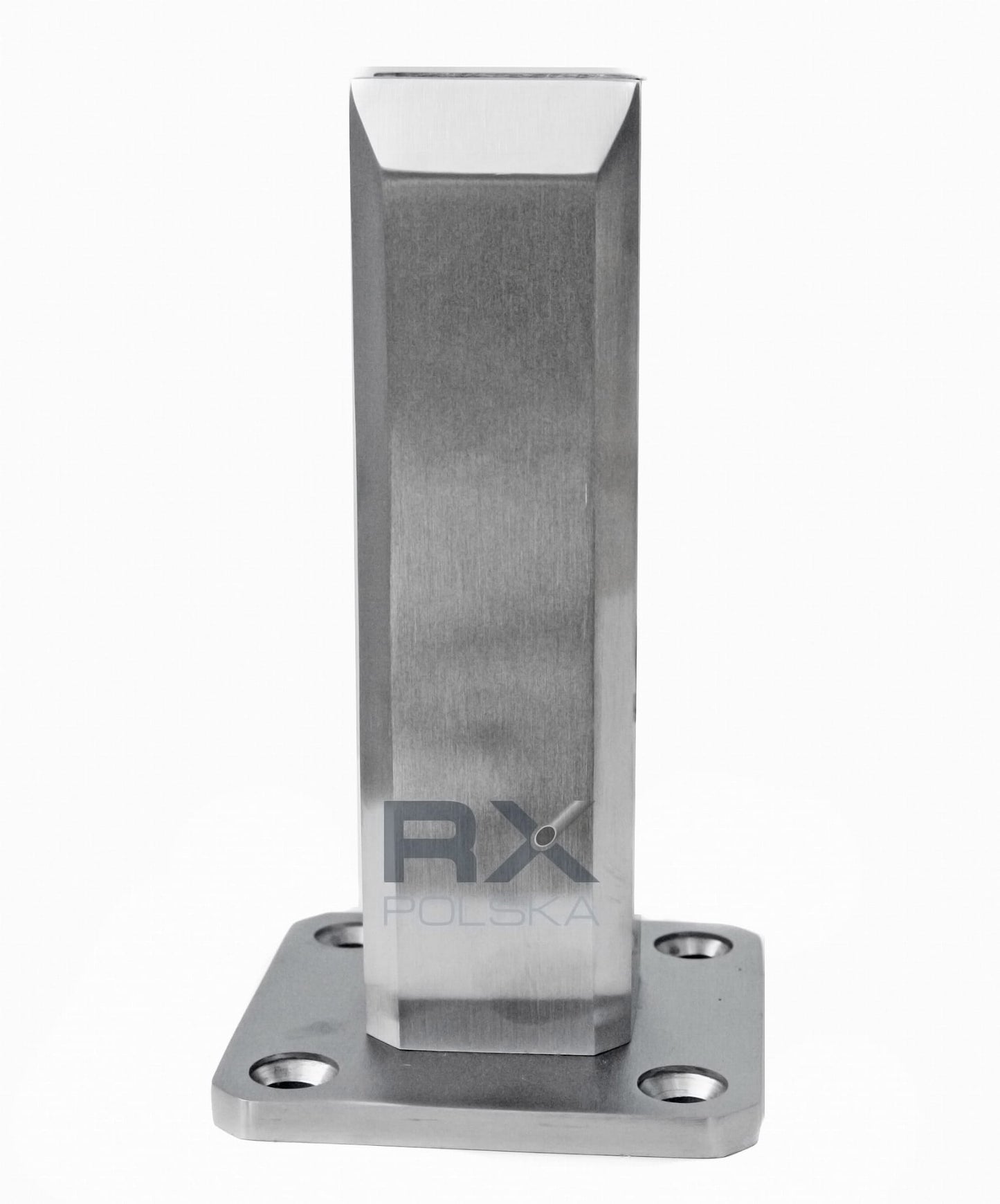 SPIGOT 50x50 mm H=182 mm Glas 12–17,52 mm AISI 304 satiniert