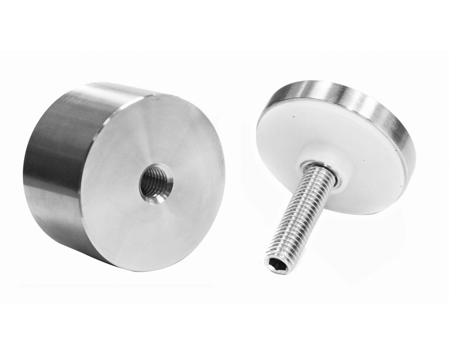 Glas-Adapter 50-30mm Bohrung 10mm AISI 304 SATIN