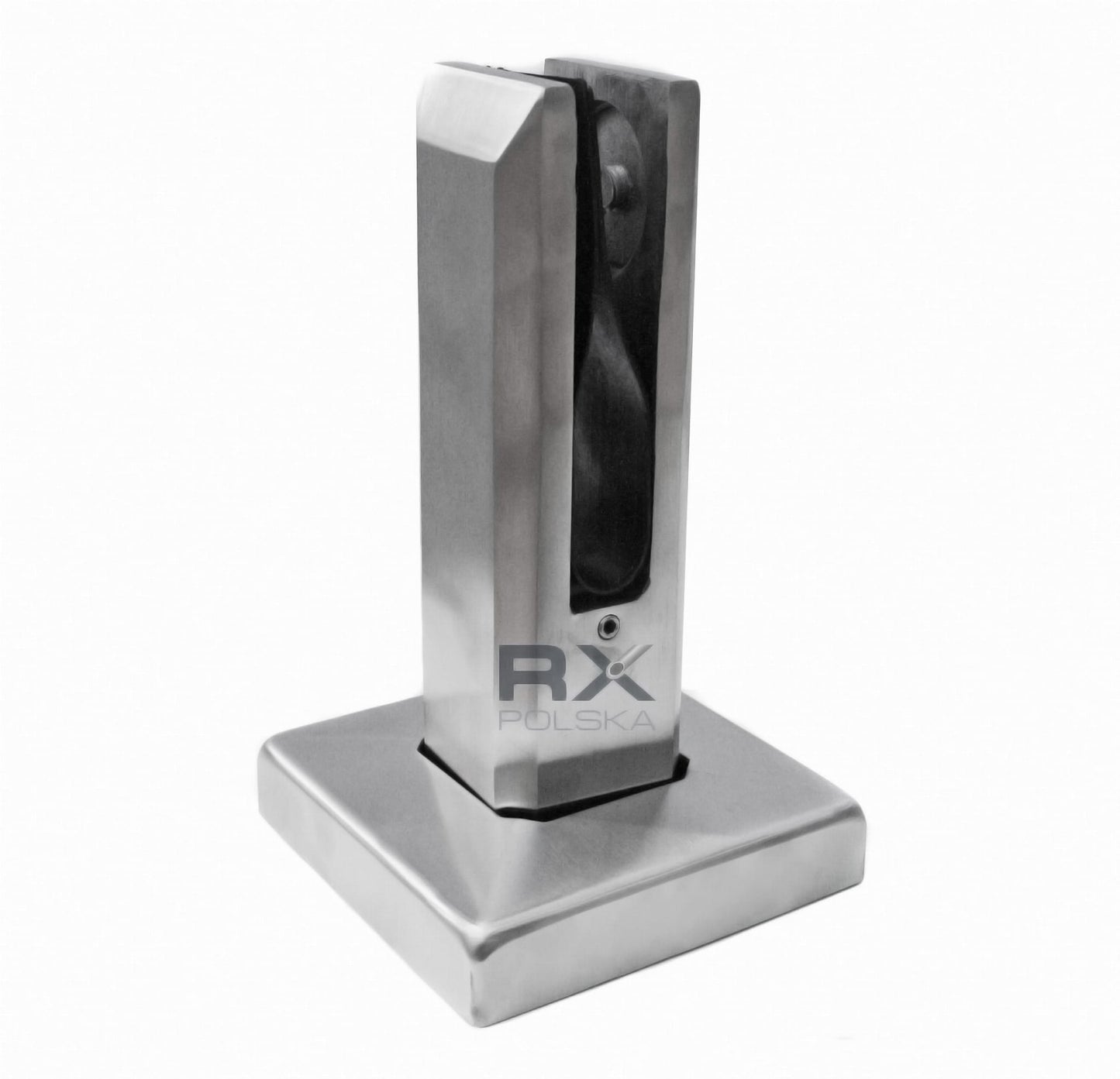 SPIGOT 50x50 mm H=182 mm Glas 12–17,52 mm AISI 304 satiniert