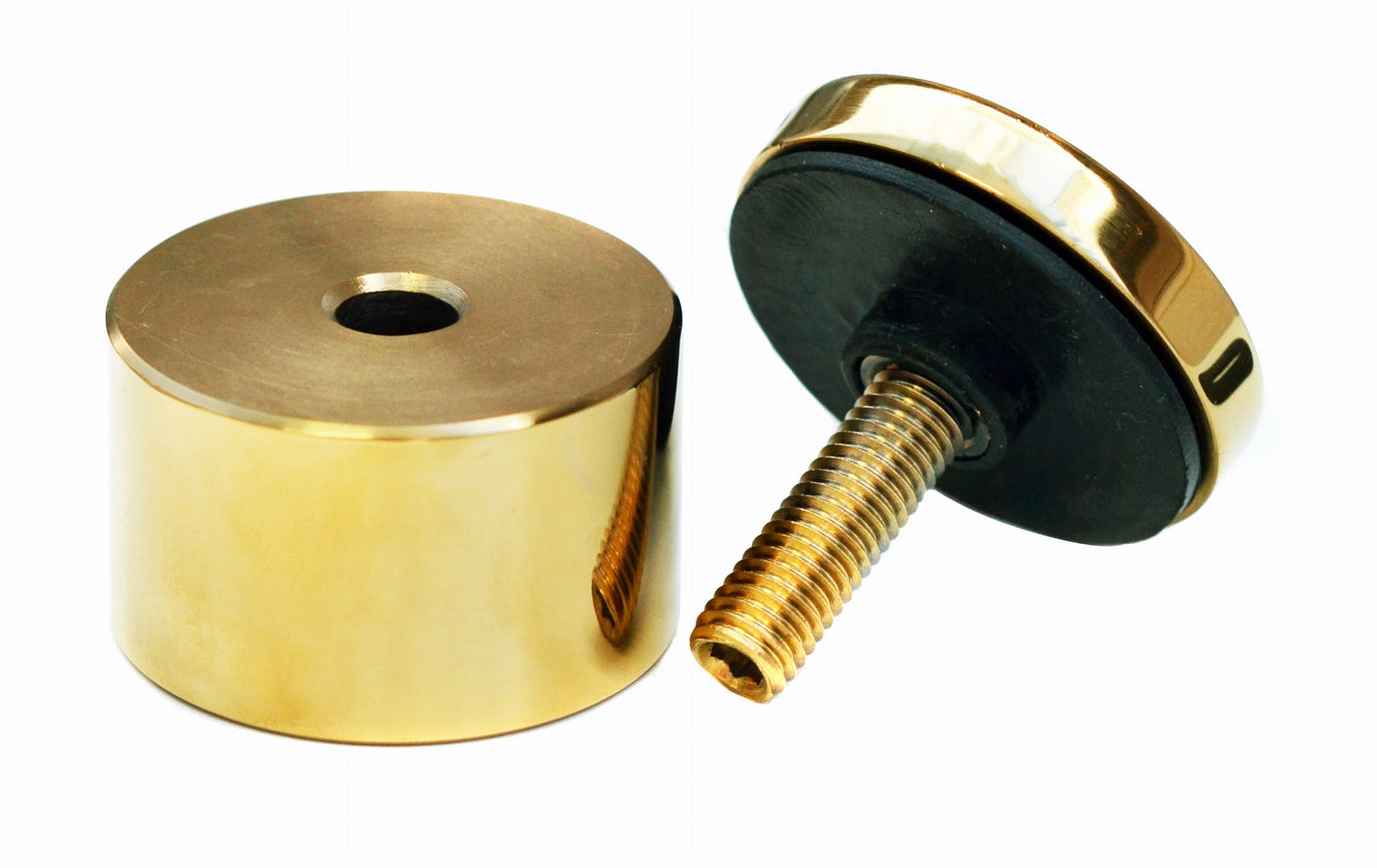 Glas Adapter 50/30 mm M10, AISI 304, GOLD MIRROR