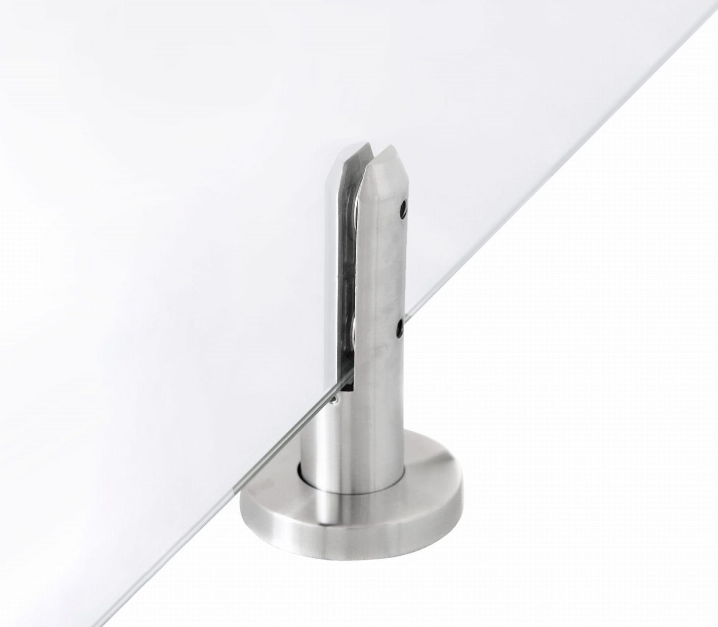 Bodenhalter-Spigot 49/182, Glas 12-17,52 AISI 304 satiniert