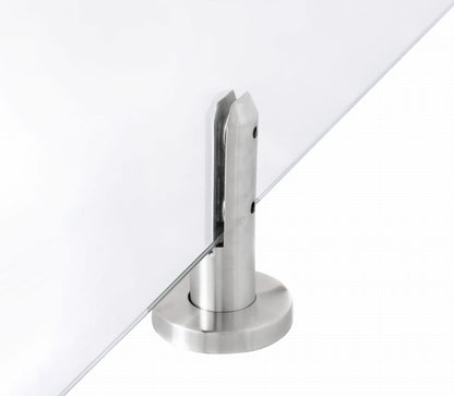 Bodenhalter-Spigot 49/182, Glas 12-17,52 AISI 304 satiniert