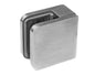 Glas Klemme 45x45 mm für Flach, AISI 304, SATIN