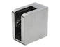 Glas Klemme 45x45 mm für Flach, AISI 304, SATIN