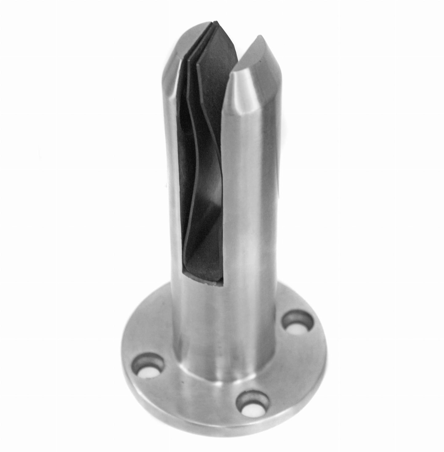 Bodenhalter-Spigot 49/182, Glas 12-17,52 AISI 304 satiniert