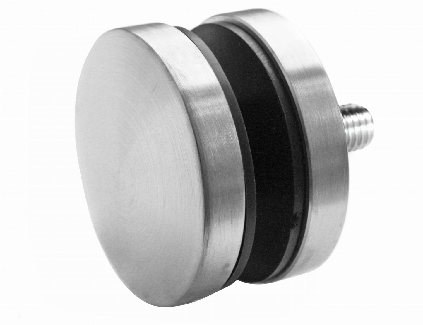 Glas-Adapter 50/8 mm, Gewinde M12, AISI 304, SATIN