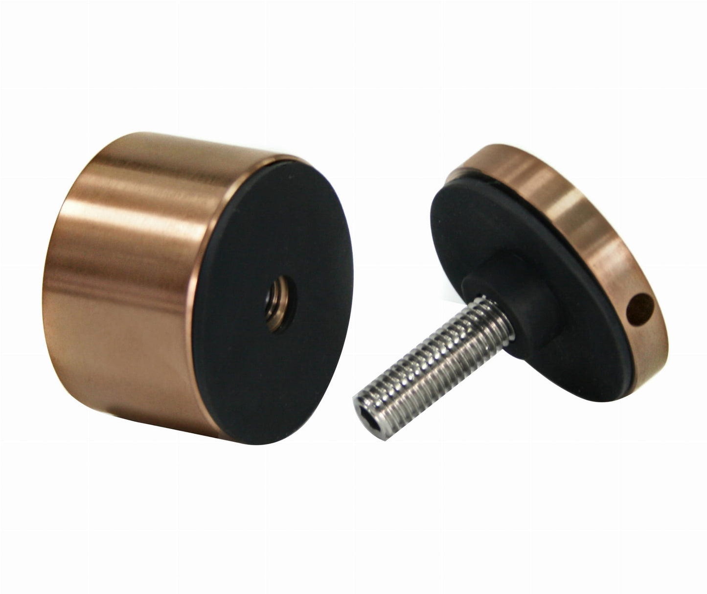 Glas Adapter 50/30 mm M10, AISI 304, COPPER SATIN