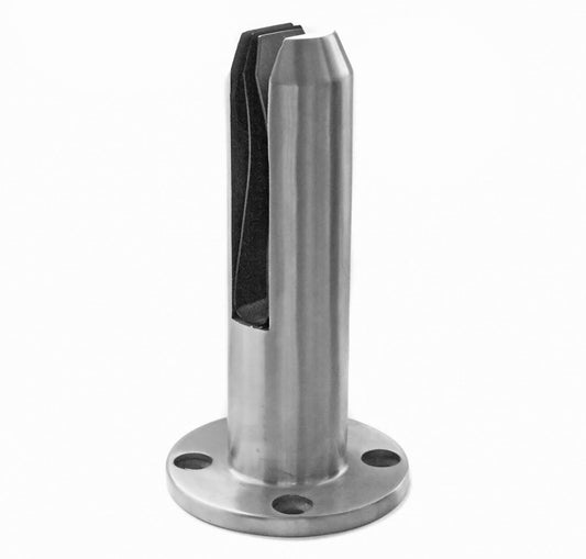 Bodenhalter-Spigot 49/182, Glas 12-17,52 AISI 304 satiniert
