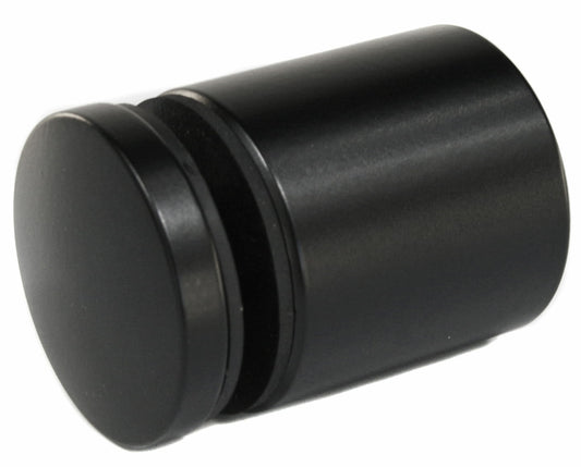 Glashalter Ø 50 mm, Abstand 50 mm, mit Gewinde, Edelstahl AISI 304, RAL 9005 matt