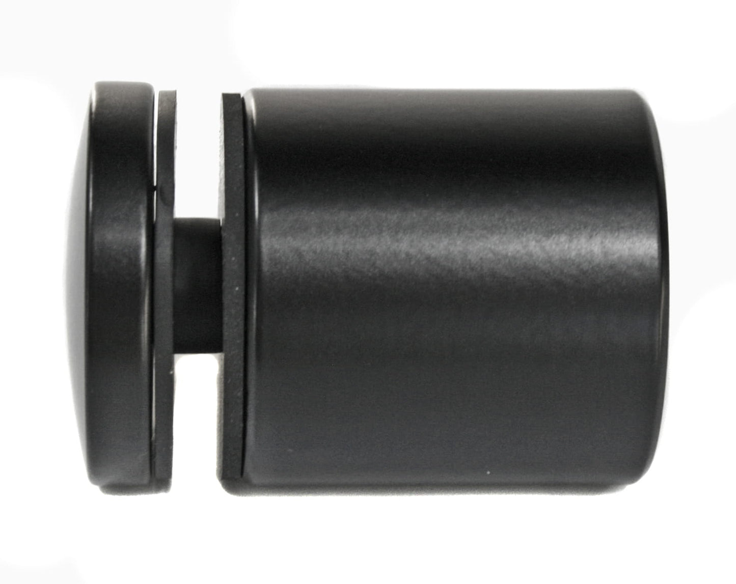 Glashalter Ø 50 mm, Abstand 50 mm, mit Gewinde, Edelstahl AISI 304, RAL 9005 matt