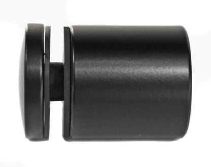 Glashalter Ø 50 mm, Abstand 50 mm, mit Gewinde, Edelstahl AISI 304, RAL 9005 matt