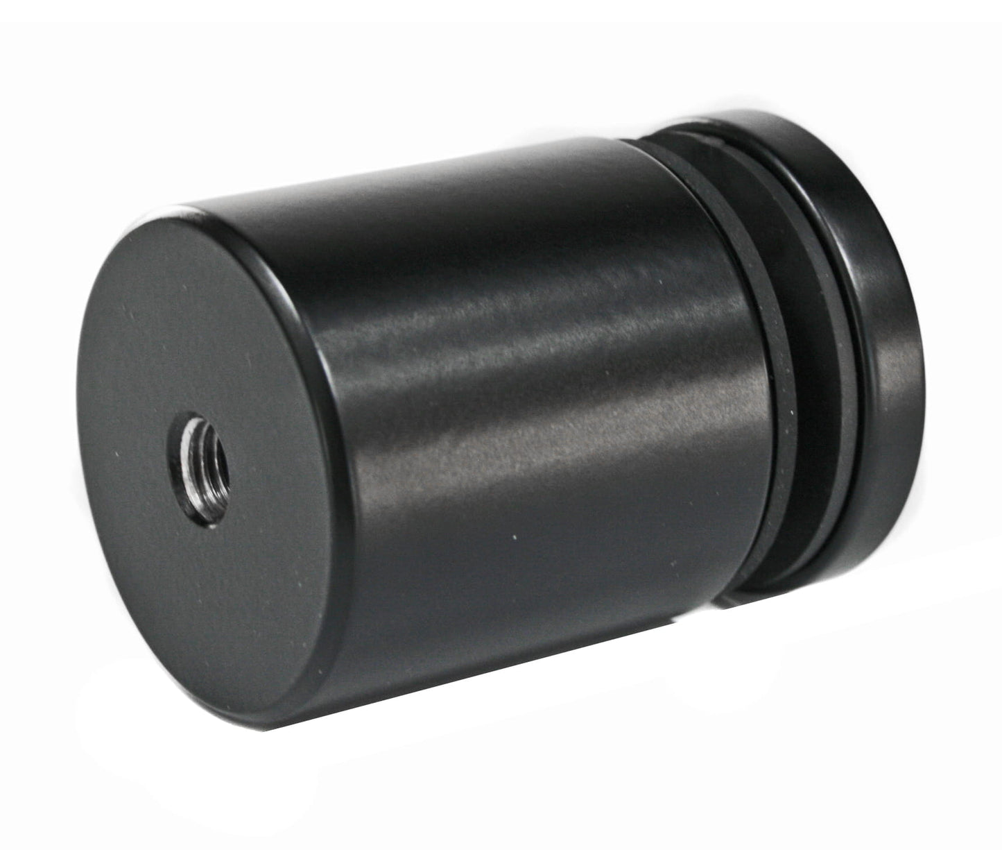 Glashalter Ø 50 mm, Abstand 50 mm, mit Gewinde, Edelstahl AISI 304, RAL 9005 matt