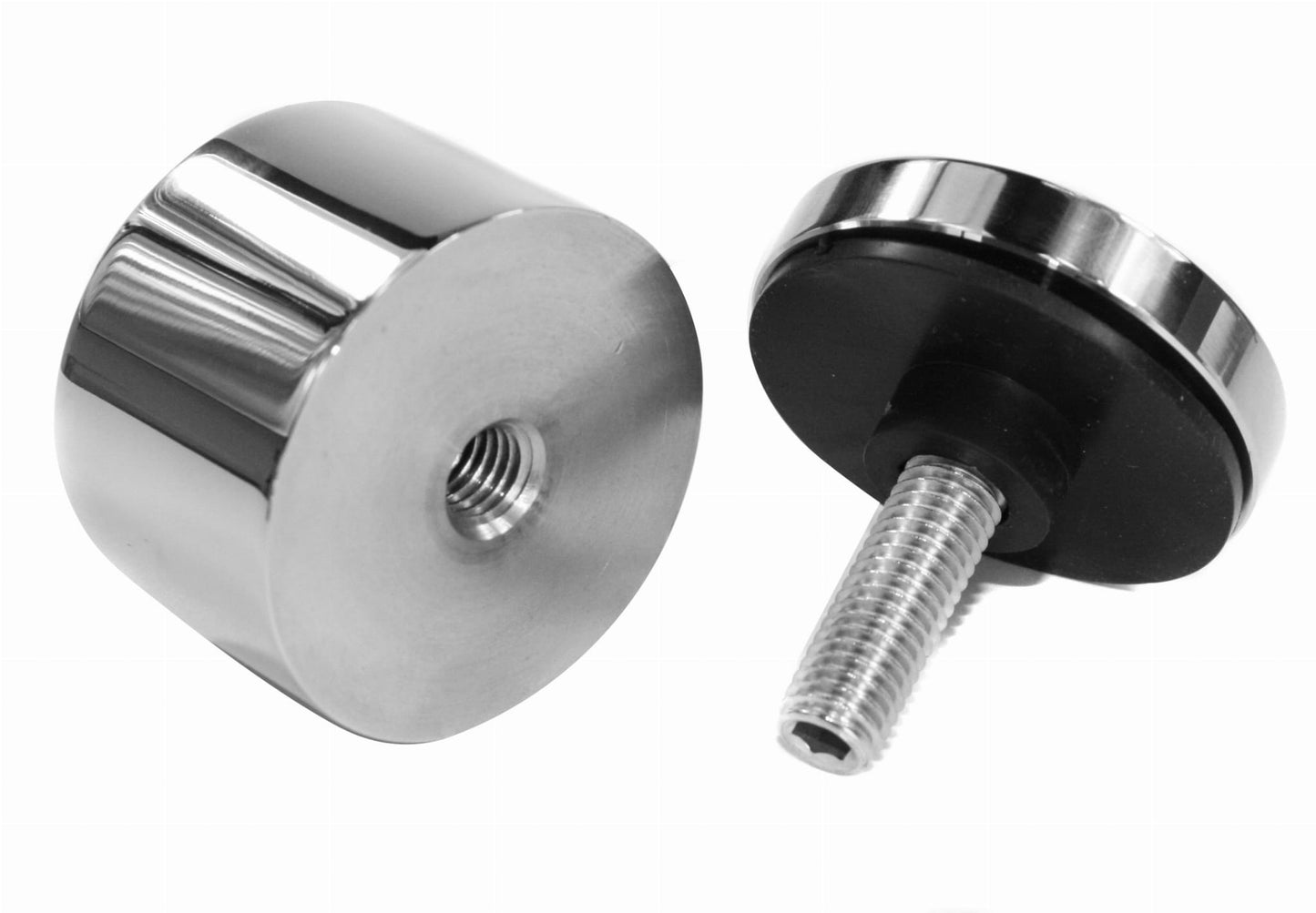 Glas Adapter 50/30 mm Gewinde M10 AISI 304 MIRROR