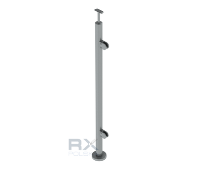 Pfosten Ø 42,4 mm 1060 mm rechts AISI 304 satiniert