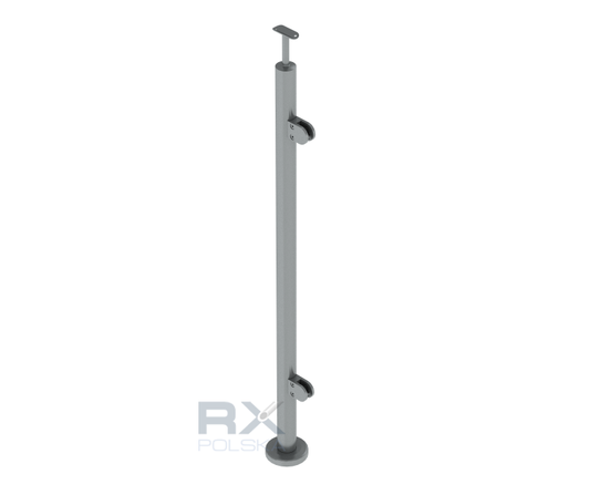 Pfosten Ø 42,4 mm 1060 mm rechts AISI 304 satiniert