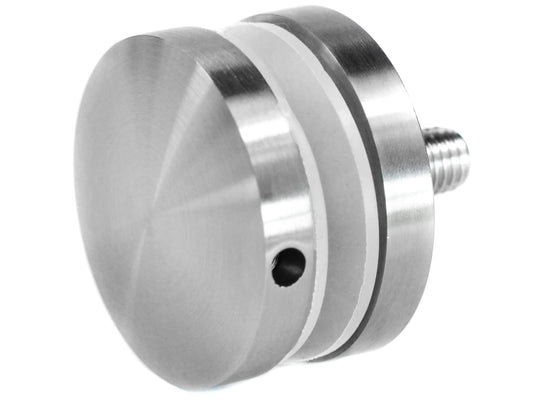 Glas-Adapter Ø 50 mm, Gewinde M12, AISI 304, SATIN