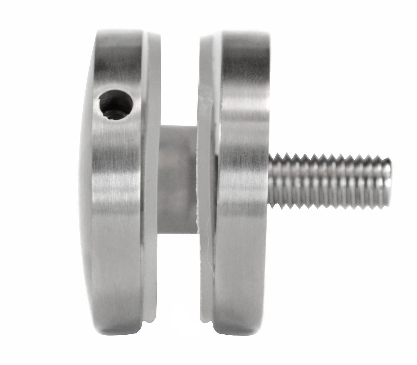 Glas-Adapter Ø 50 mm, Gewinde M12, AISI 304, SATIN